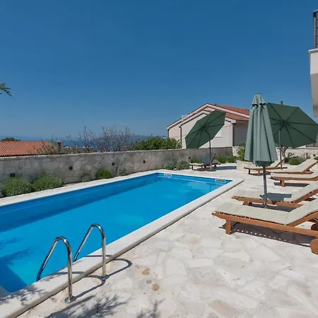 Dante With Sea View & Private Pool בית נופש *